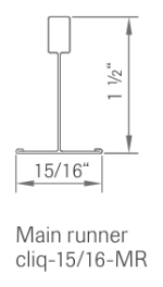 OWAcliq 15/16" Main Runner — 12' [1 Piece] - Image 2